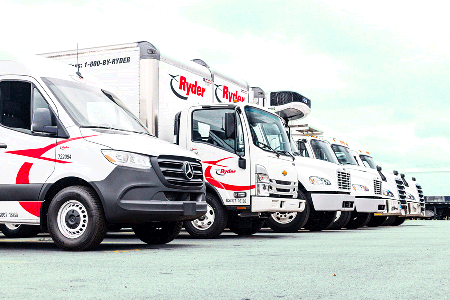 leasing vehicles lined up