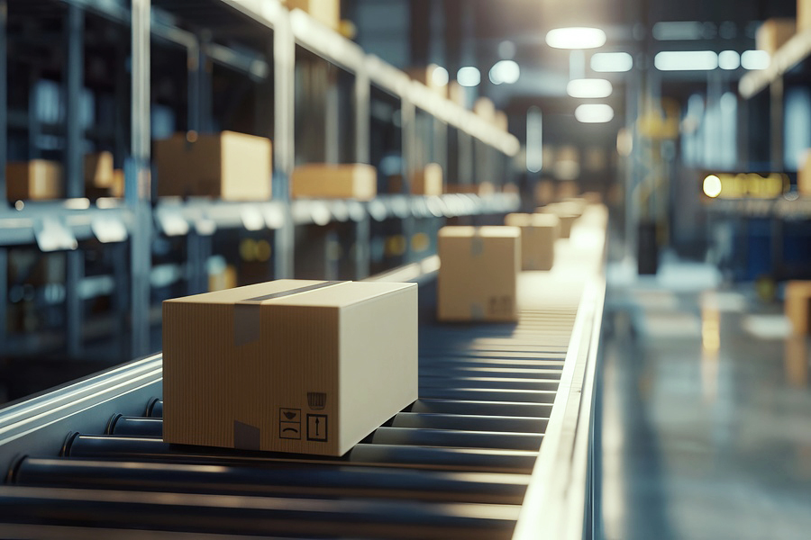 boxes at afulfillment center